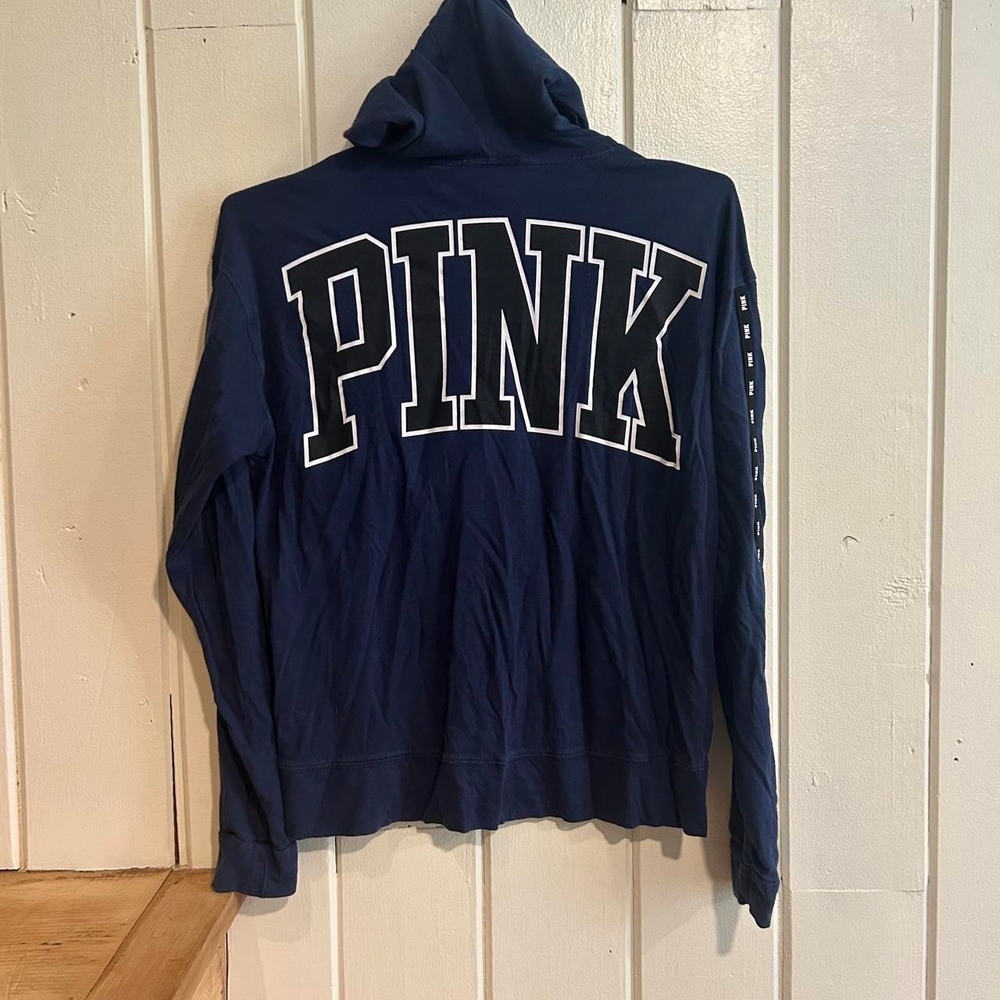 Y2K Victoria's Secret PINK hoodie with white dog logo size XS